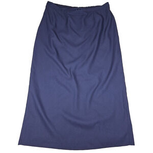 Vintage Crimson by Lawrence Kurtz Formal Skirt Long Navy Wedding Party Size 22W